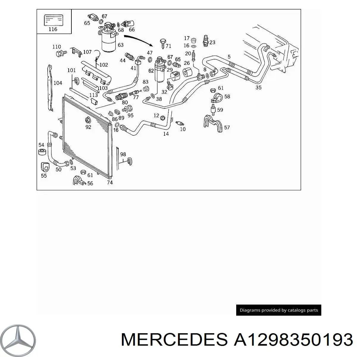 Купить A1298350193 Mercedes 
