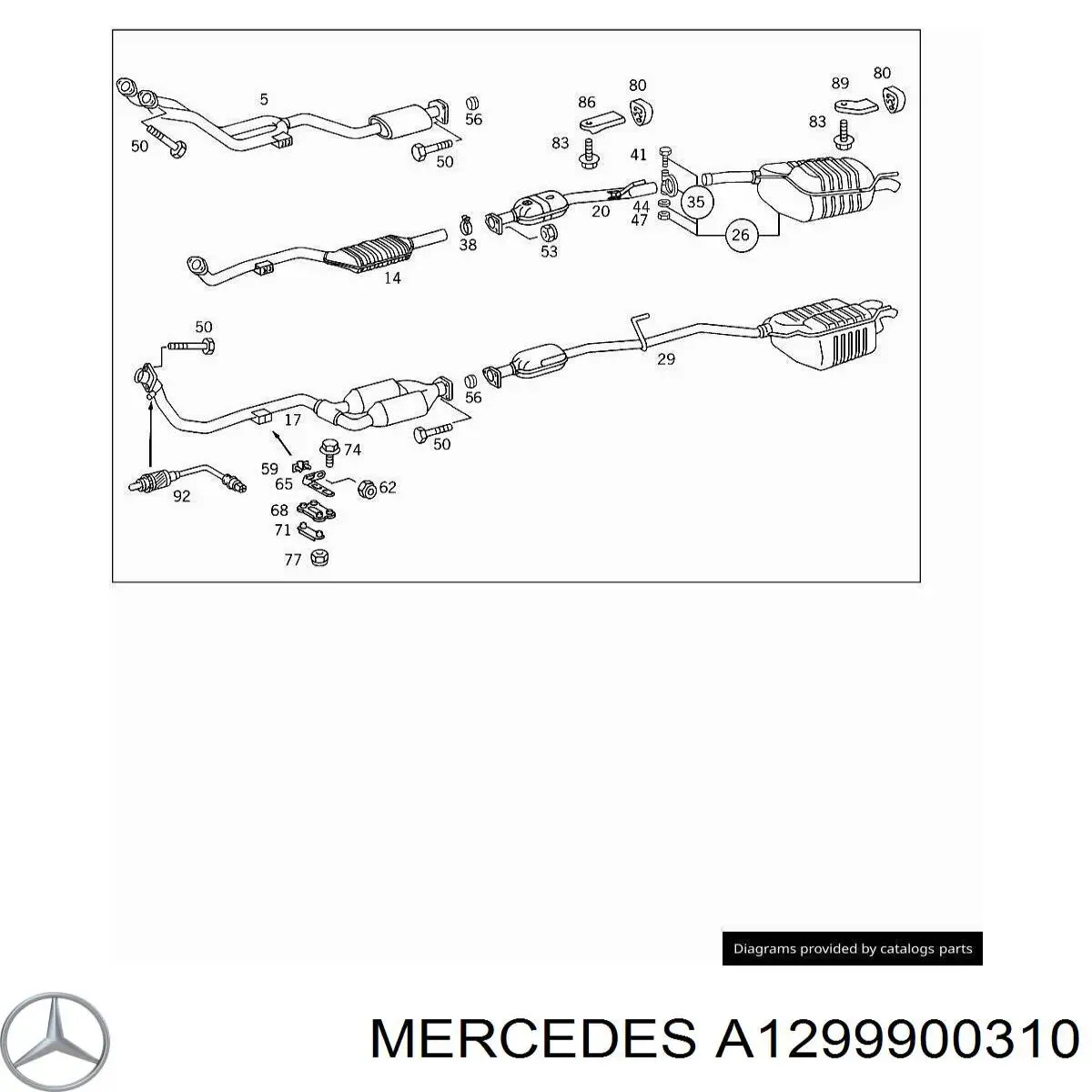 A1299900310 Mercedes 