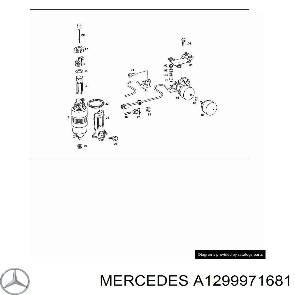  Mercedes 1299971681 цена, от 5.33 USD