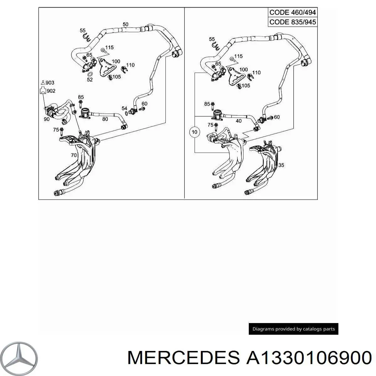 A1330106900 Mercedes 