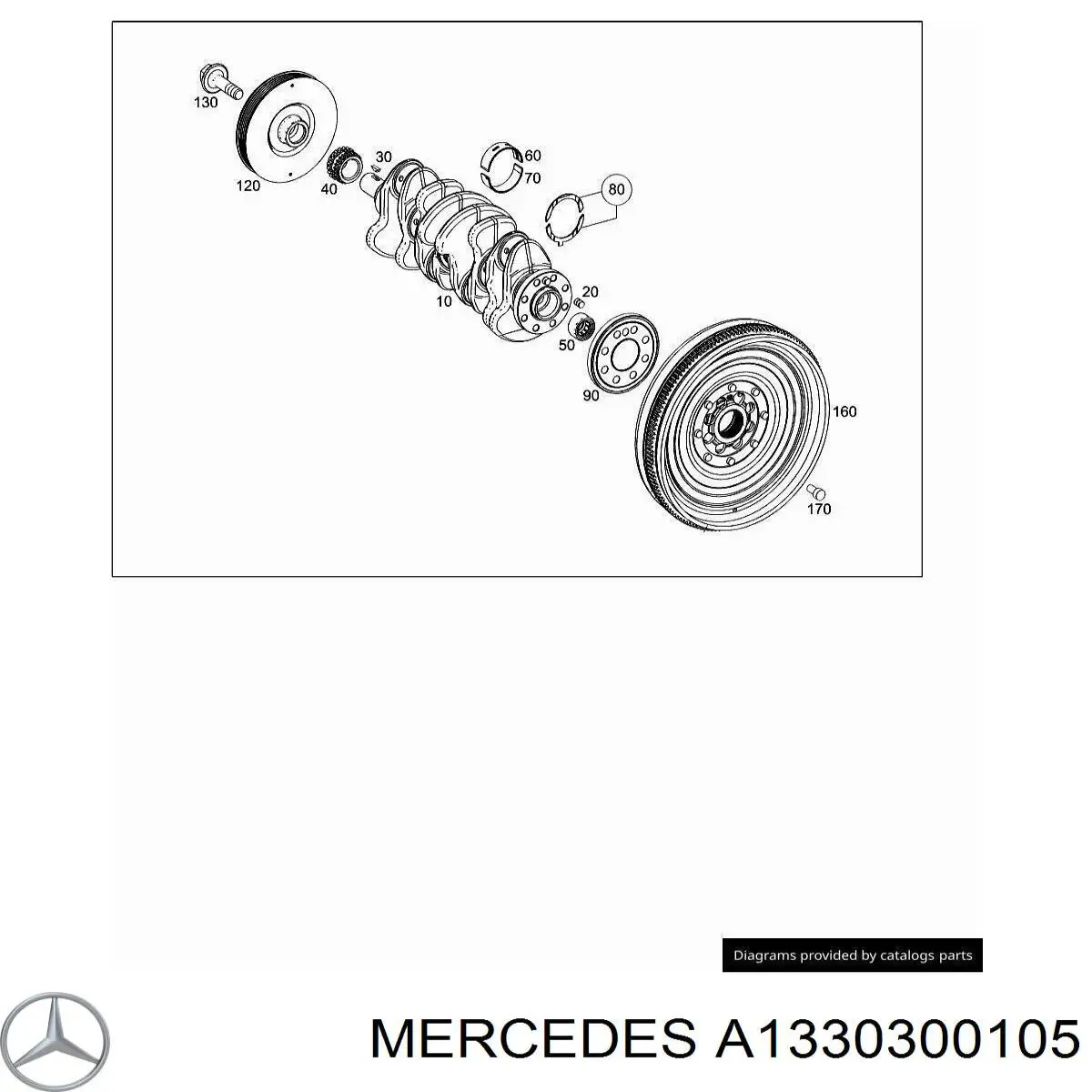A1330300105 Mercedes Демпферный маховик