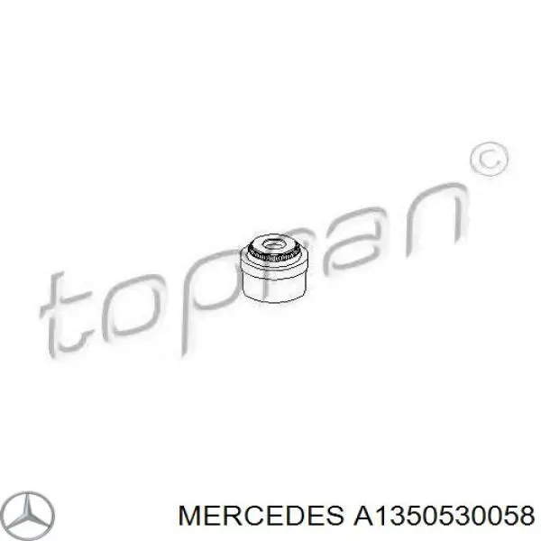A1350530058 Mercedes vedação de válvula (coletor de óleo, admissão/escape, kit para um motor)