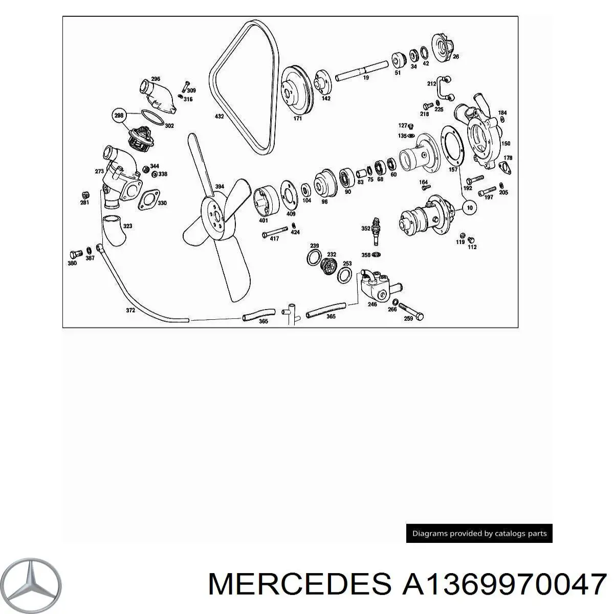 A1369970047 Mercedes Сальник рулевой колонки