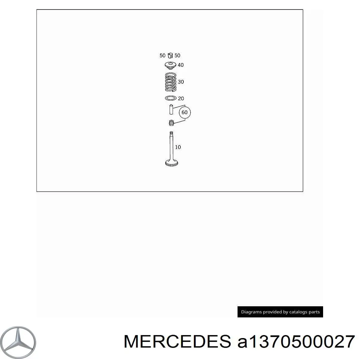 Выпускной клапан A1370500027 Mercedes