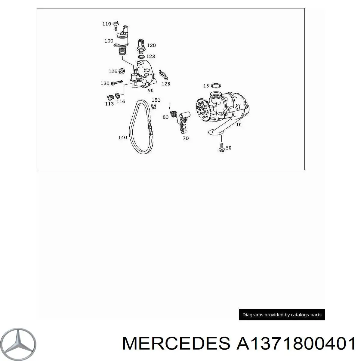 1371800801 Mercedes насос масляный