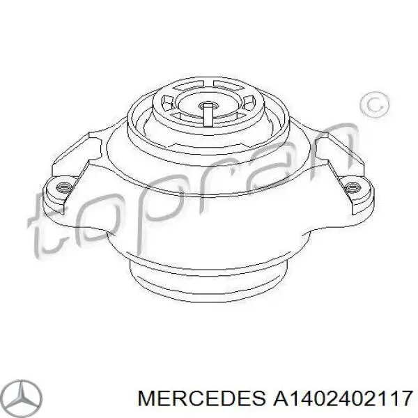 Правая подушка двигателя A1402402117 Mercedes