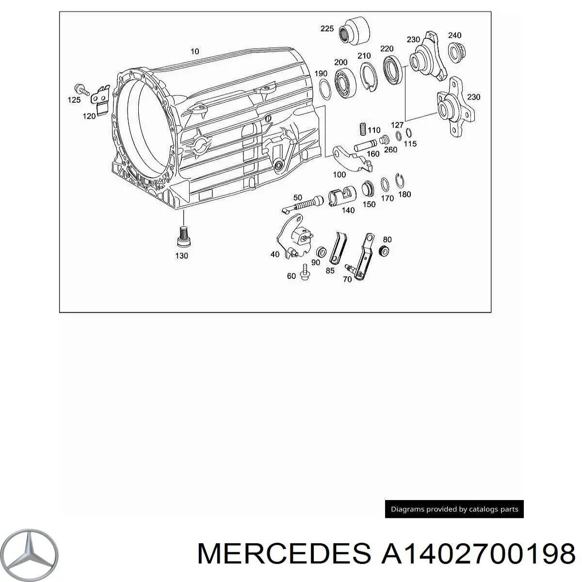 Фильтр АКПП A1402700198 Mercedes