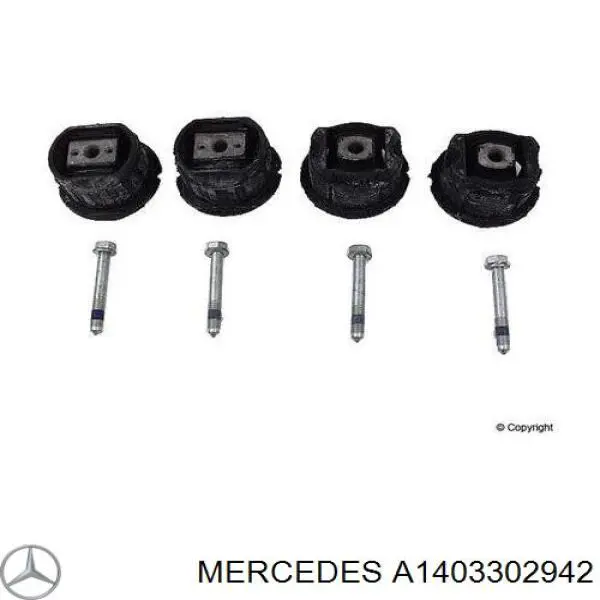 1403302942 Mercedes сайлентблок (подушка передней балки (подрамника))