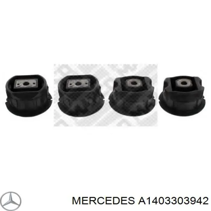 1403303942 Mercedes сайлентблок (подушка передней балки (подрамника))