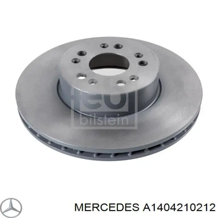 A1404210212 Mercedes диск тормозной передний
