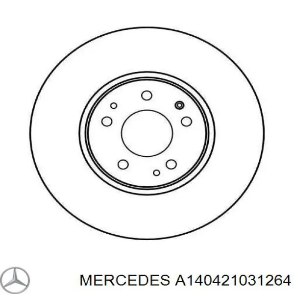 Купить A140421031264 Mercedes Ротор тормозной
