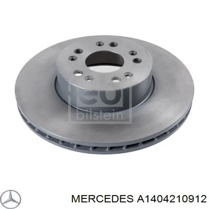 A1404210912 Mercedes диск тормозной передний