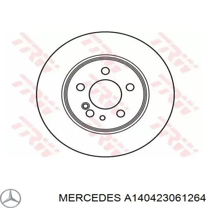 Задний тормозной диск Mercedes A140423061264 цена, от 37.82 USD