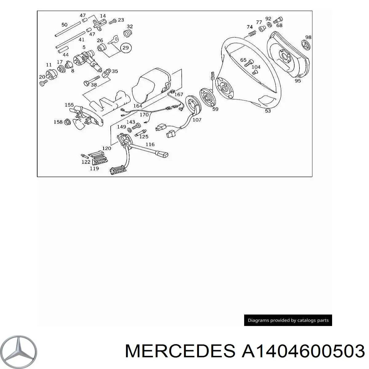 Рулевое колесо A1404600503 Mercedes