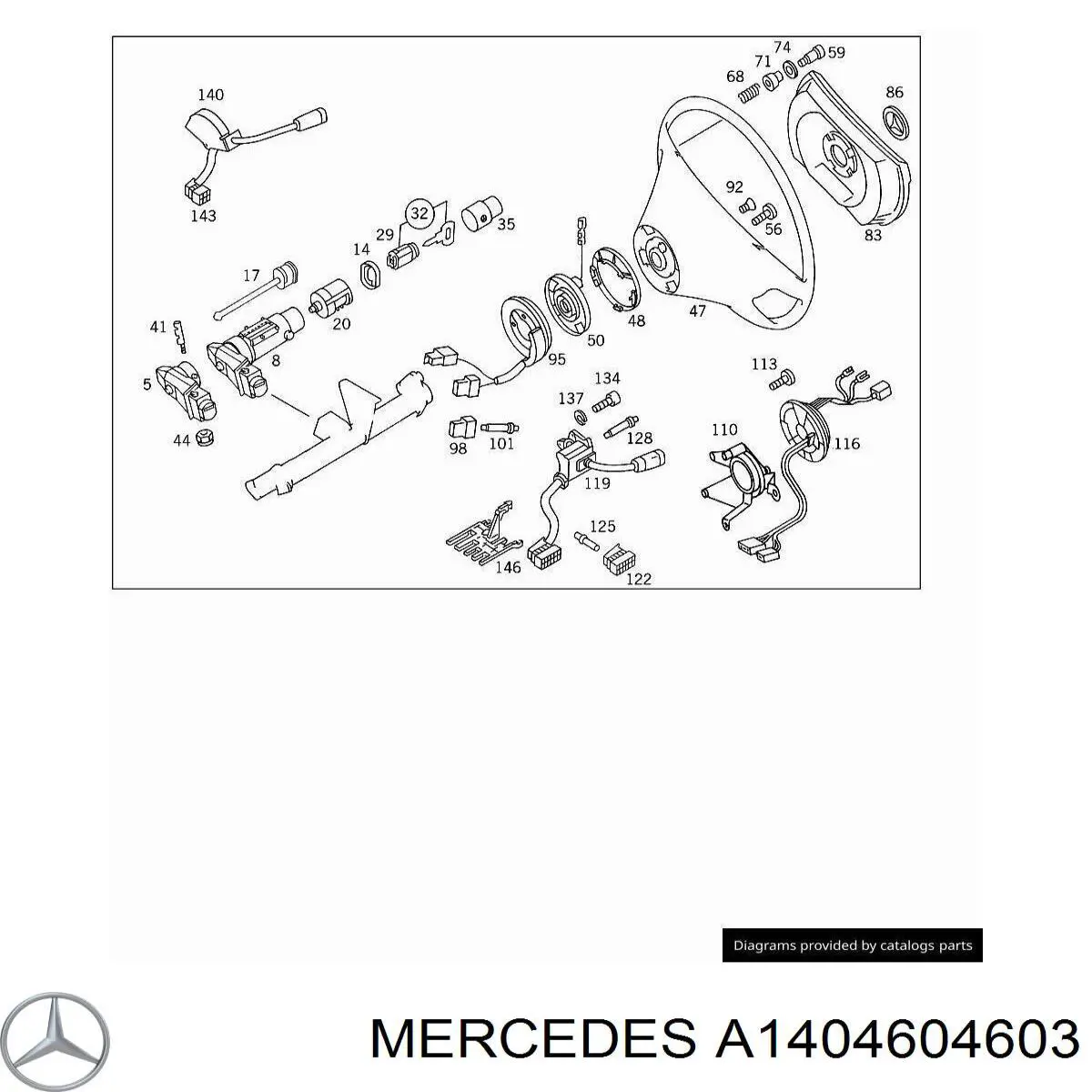 Руль Mercedes E универсал (S124) (1993 - 1996) цена, от 63.35 USD