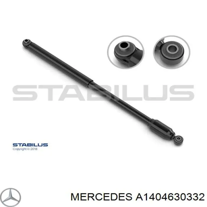 Амортизатор рулевого механизма (демпфер) Mercedes A1404630332