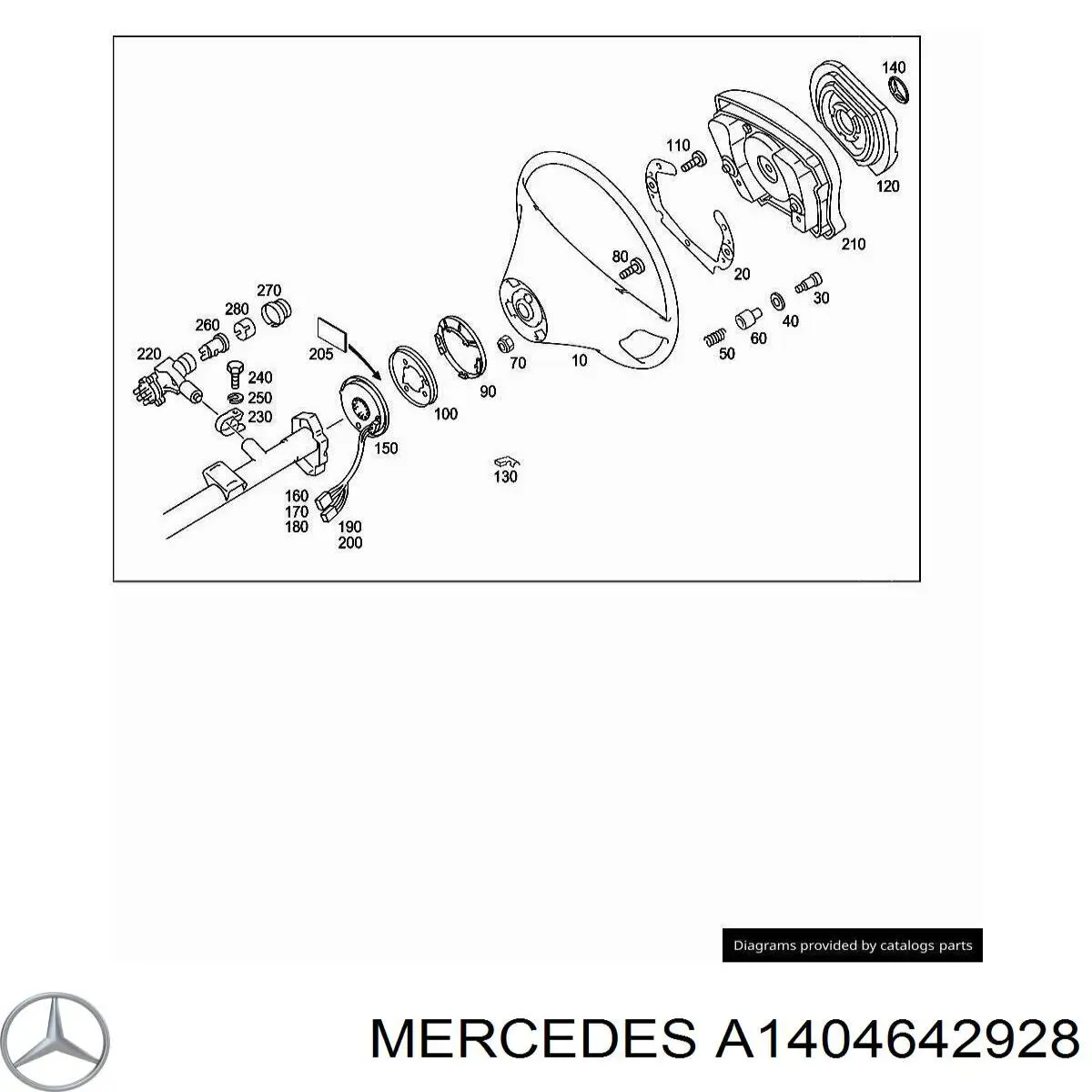 Контактное кольцо подушки безопасности Mercedes A140464292864 цена, от 2.53 USD
