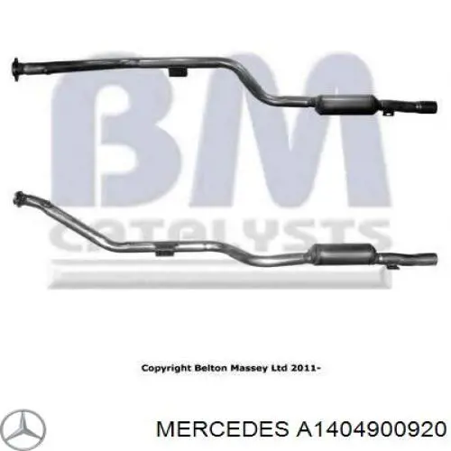 Труба приемная (штаны) глушителя передняя левая Mercedes A1404900920 цена, от 4134.93 USD