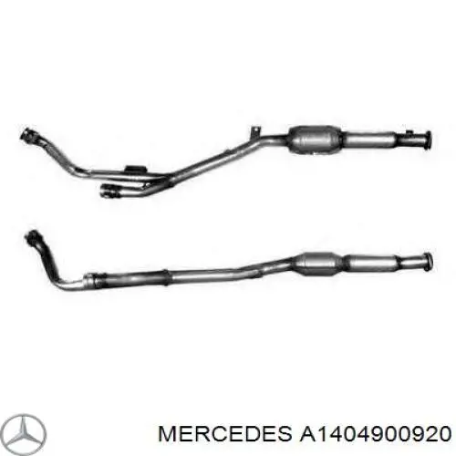 Купить A1404900920 Mercedes Труба приемная (штаны) глушителя передняя левая
