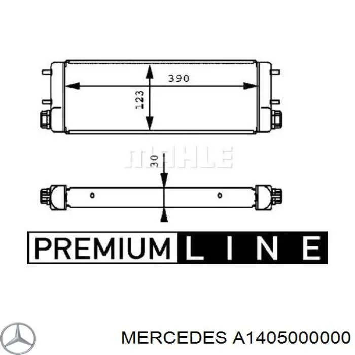 A1405000000 Mercedes радиатор масляный