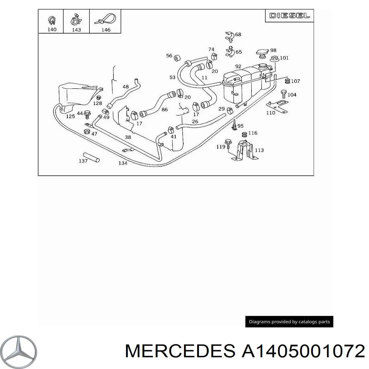 A1405001072 Mercedes 