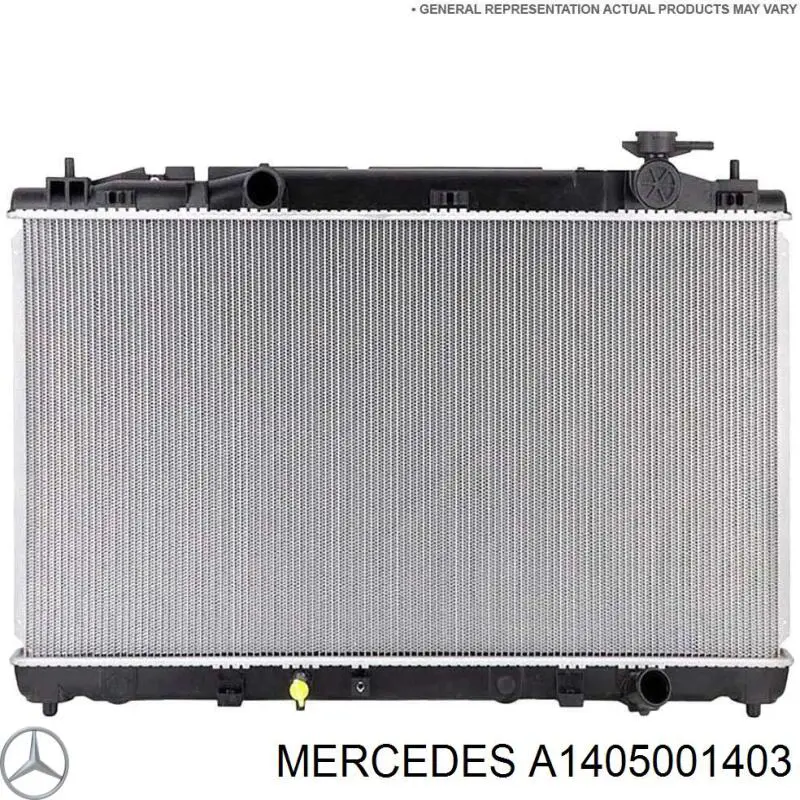 Купить A1405001403 Mercedes Радиатор водяной