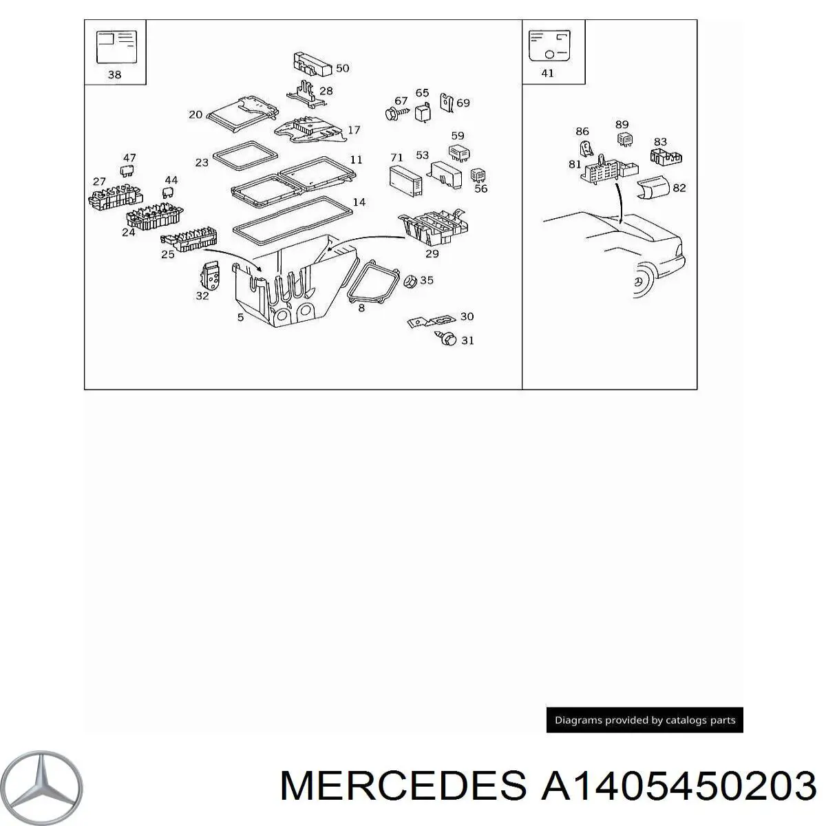 A1405450203 Mercedes 