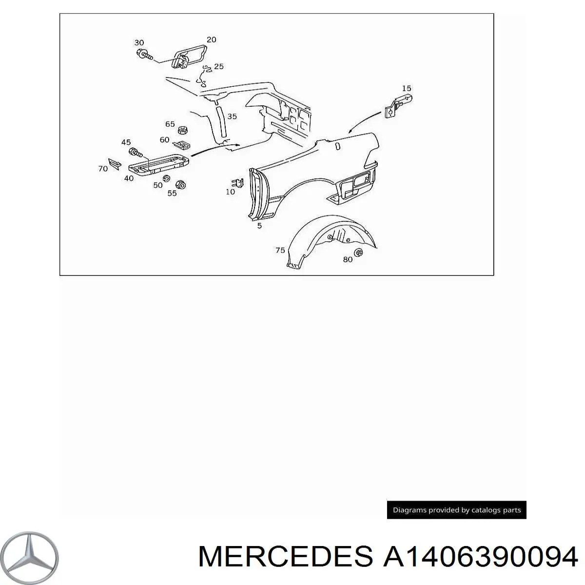  Mercedes A1406390094 цена, от 87.81 USD