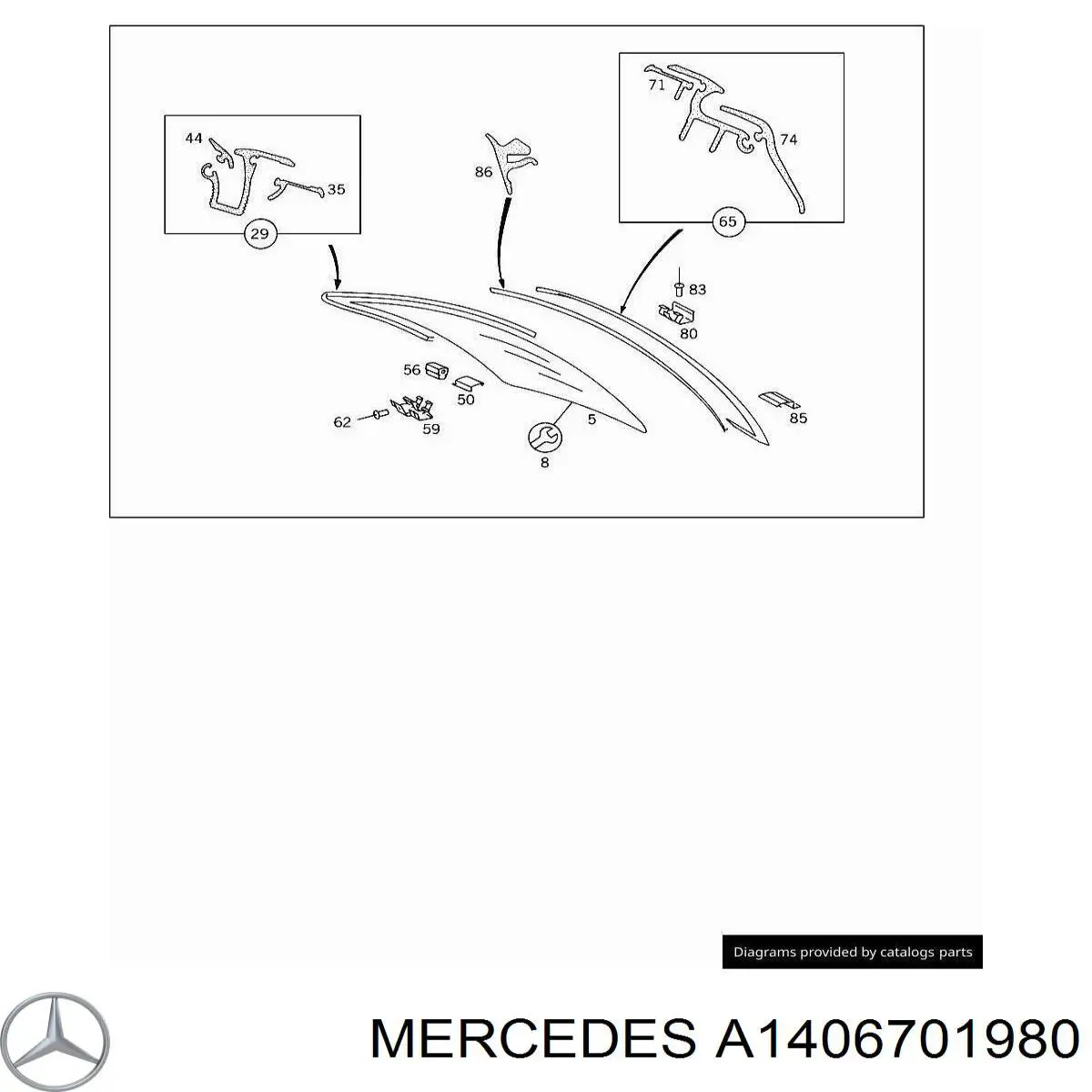  Стекло заднее Mercedes S 