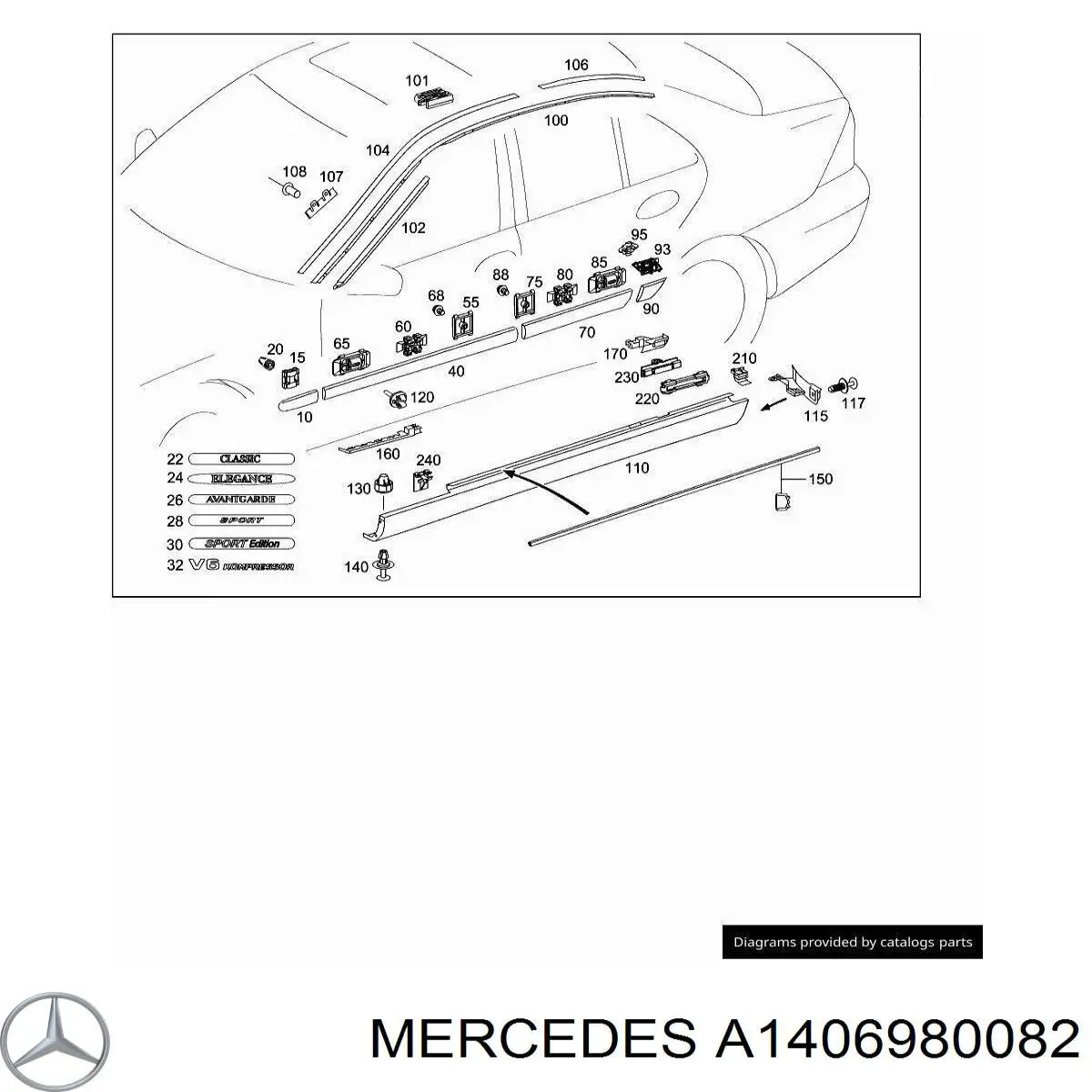 A1406980082 Mercedes 