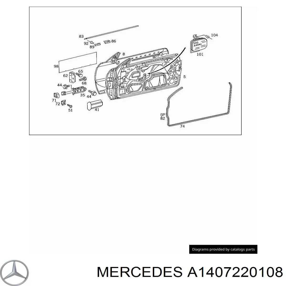  Mercedes A1407220108 цена, от 2.53 USD