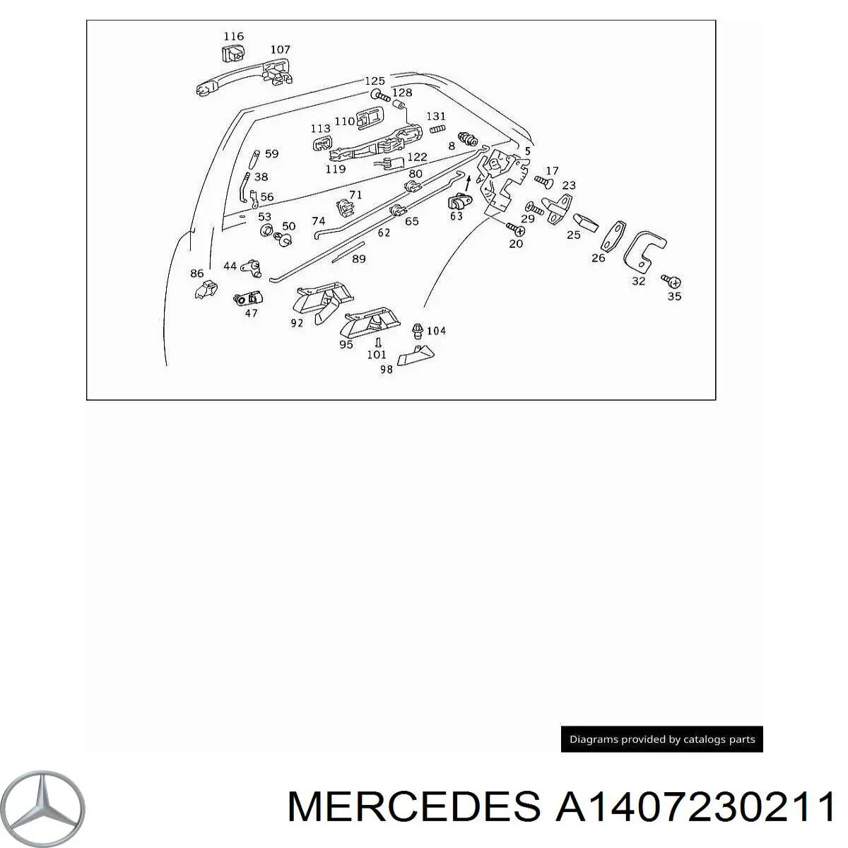  Mercedes A1407230211 цена, от 2.43 USD