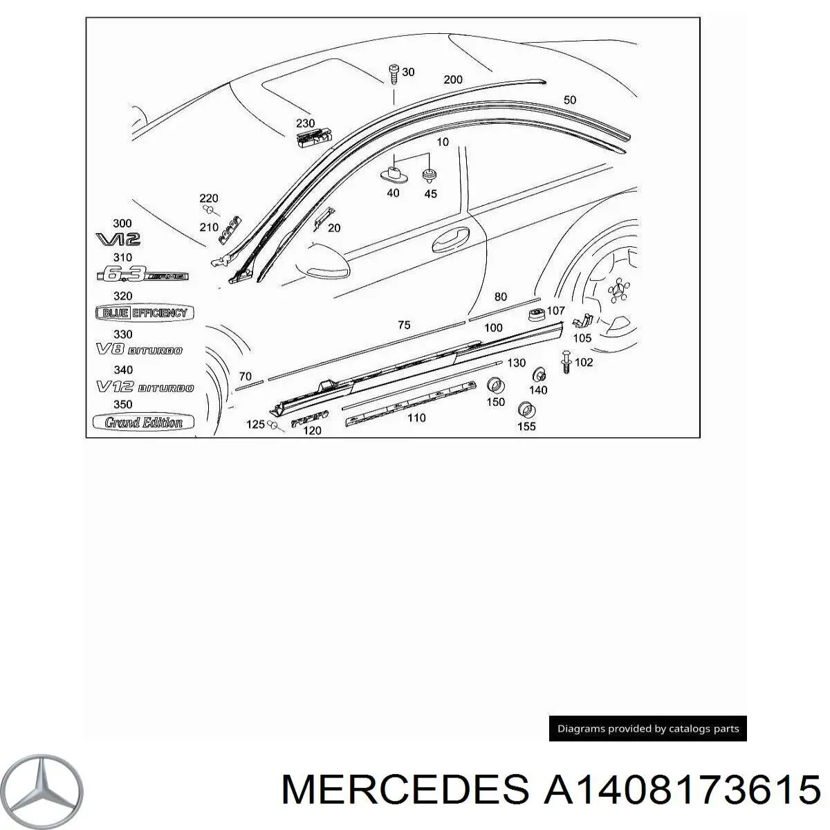  Mercedes A1408173615 цена, от 26.69 USD