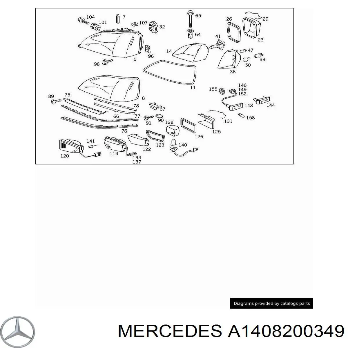 A1408200349 Mercedes 