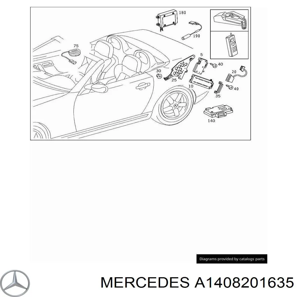  Mercedes A1408201635 цена, от  USD