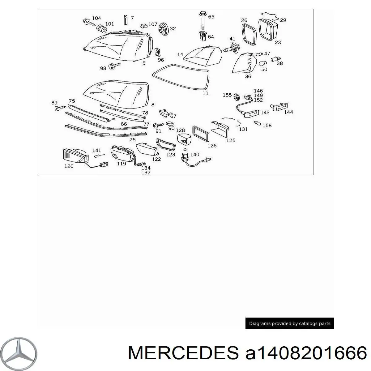 A1408201666 Mercedes 