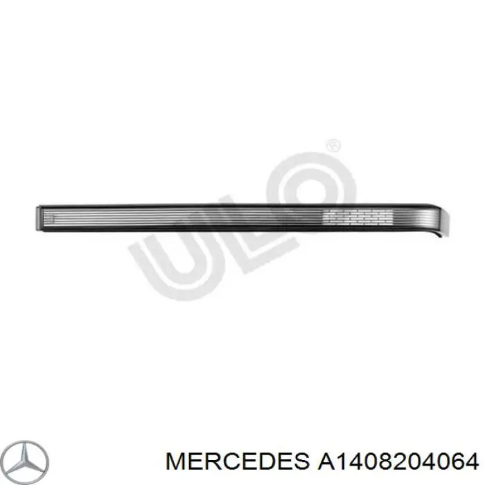 Placa sobreposta da luz traseira para Mercedes S (W140)