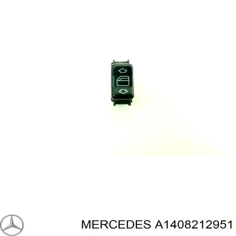 1408212851 Mercedes botão de ativação de motor de acionamento de vidro de consola central