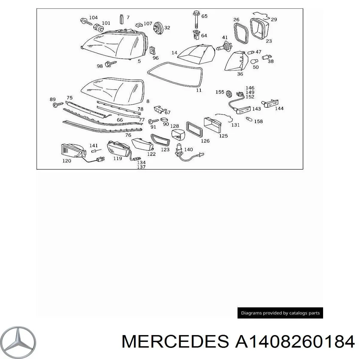  Mercedes A1408260184 цена, от 2.71 USD