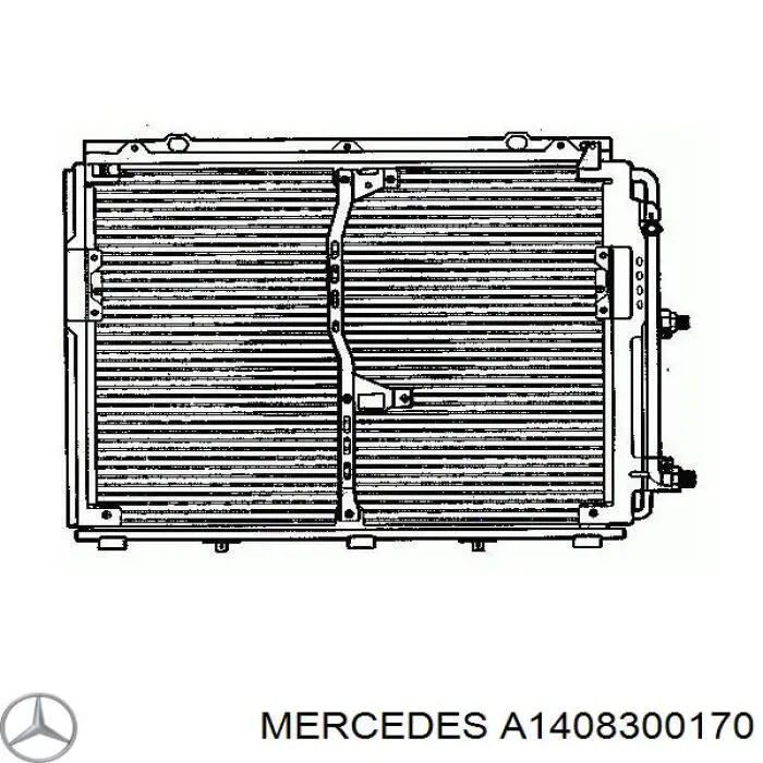 Радиатор кондиционера A1408300170 Mercedes
