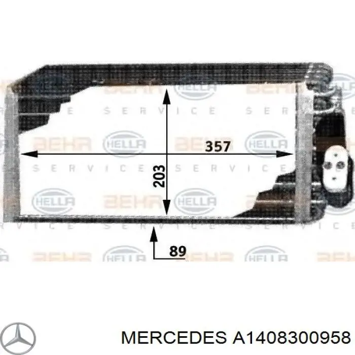 A1408300958 Mercedes испаритель кондиционера