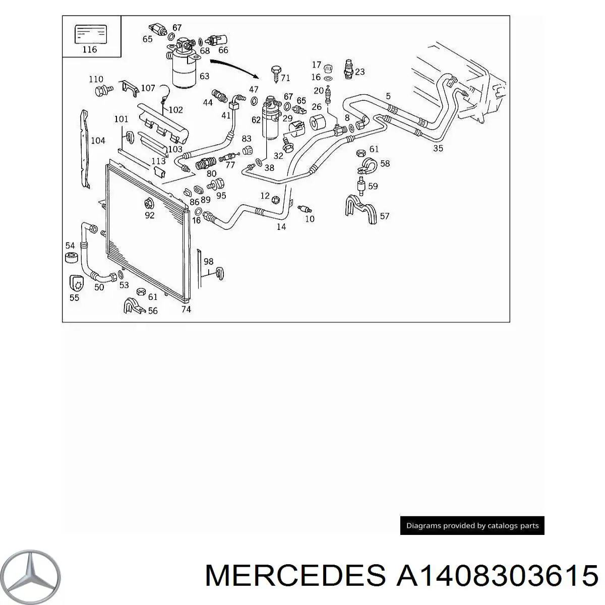 A1408303615 Mercedes 