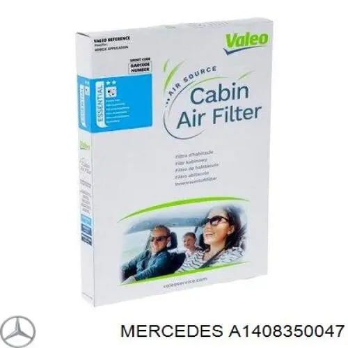 Купить A1408350047 Mercedes Фильтр салона угольный