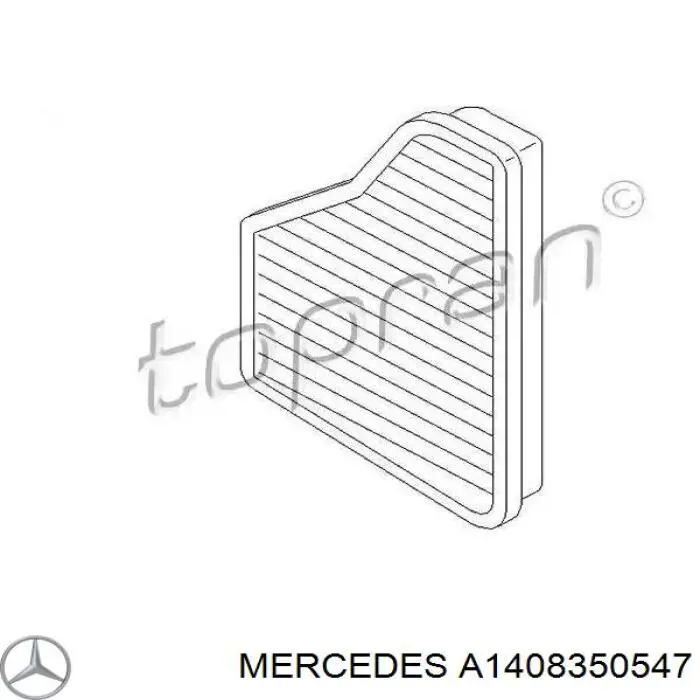 Купить A1408350547 Mercedes Фильтр салона угольный