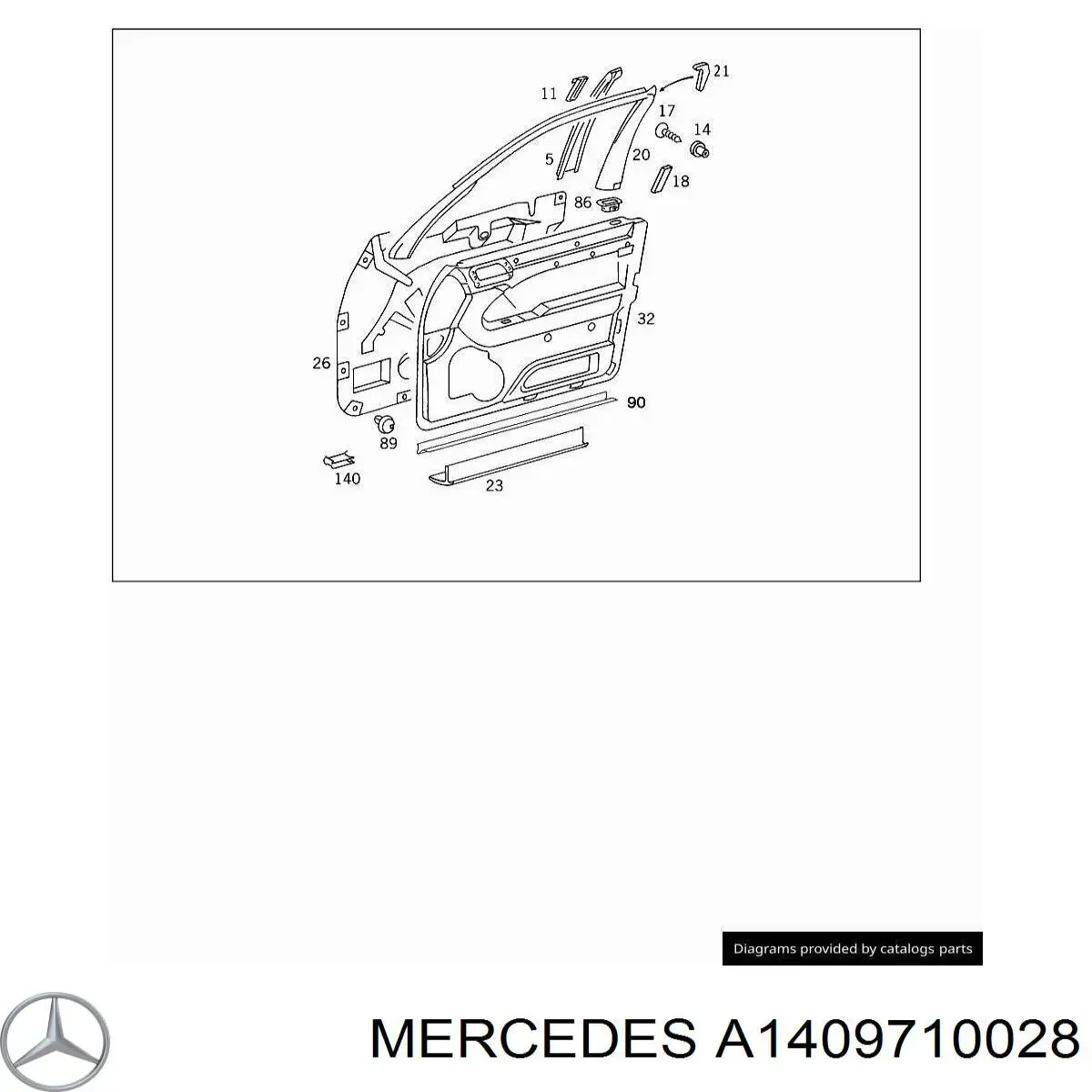 Купить A14097100289051 Mercedes 