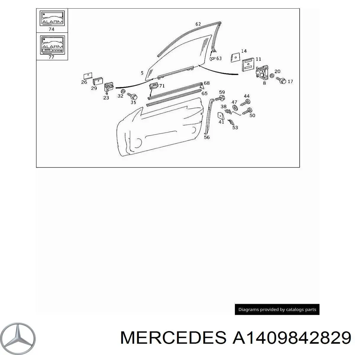 Болт поддона двигателя A1409842829 Mercedes