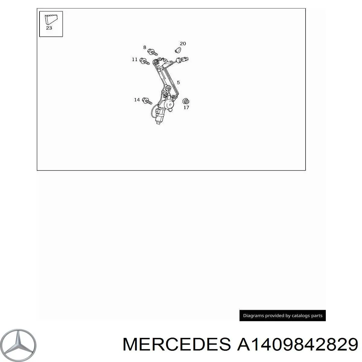 Болт поддона сливной Mercedes A1409842829