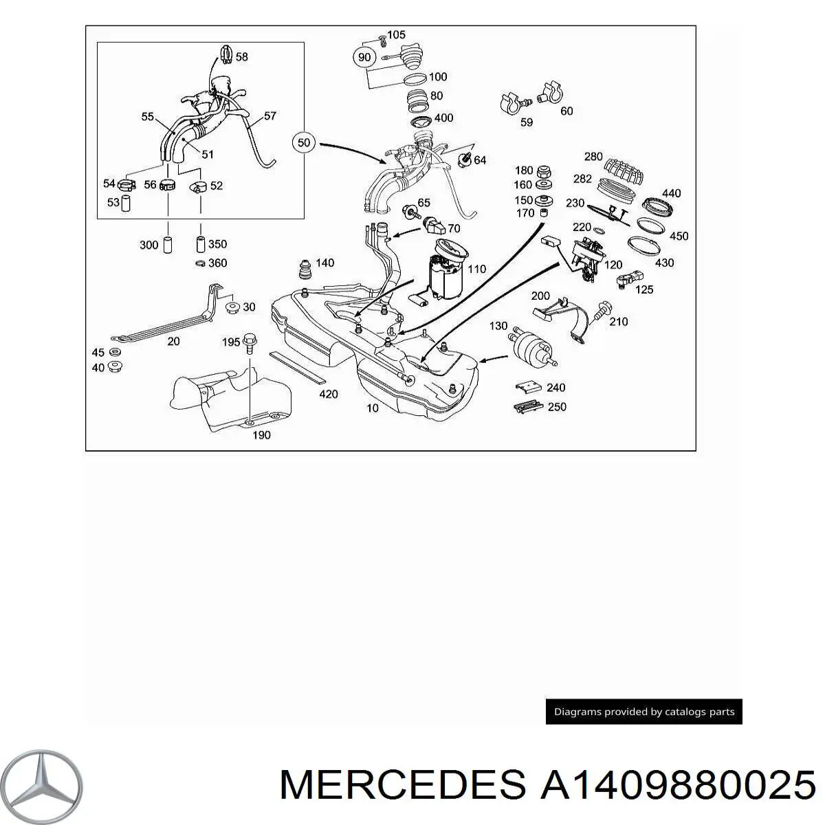 Купить A1409880025 Mercedes 