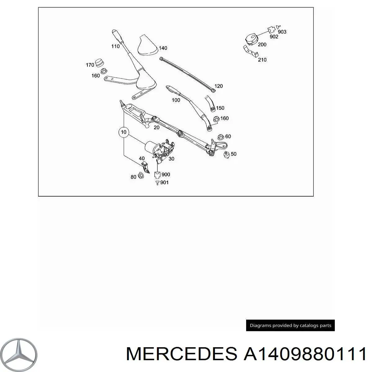  Mercedes A1409880111 цена, от 3.80 USD