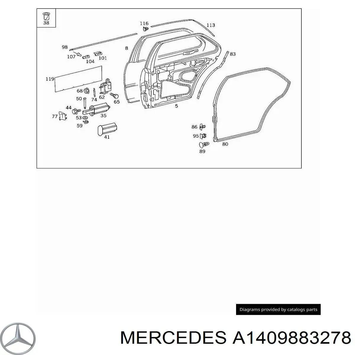  Mercedes A1409883278 цена, от 2.49 USD